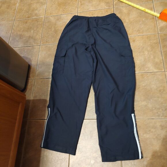 Aeropostale Track Pants Men's Sz M Navy Blue Lined Drawstring Windbreaker - Picture 1 of 4